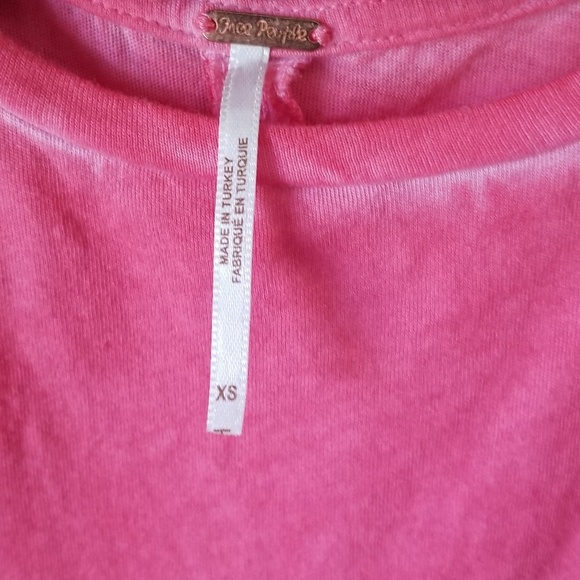 Free People Baby Layering Tee XS pink - Picture 3 of 4